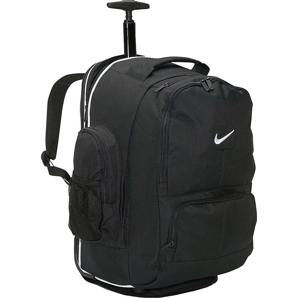 nike accessories swoosh rolling laptop backpack Nike Accessories Swoosh Rolling Laptop Backpack Black