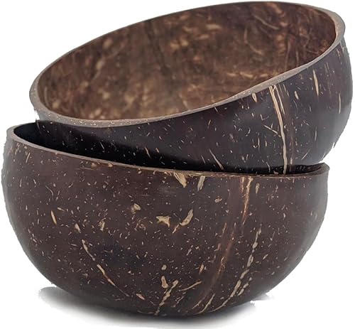 Miniatura 1 de Paquete de 2 cuencos de acai para batido de coco, ecológico y vegano para frutas, nueces, ensalada, velas y decoración