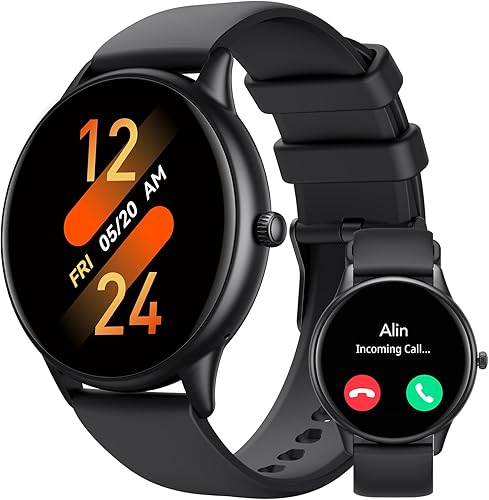 AGPTEK Reloj inteligente para hombres y mujeres (recepción de llamadasmarcado) - Reloj inteligente para teléfonos Android iOS con notificación de