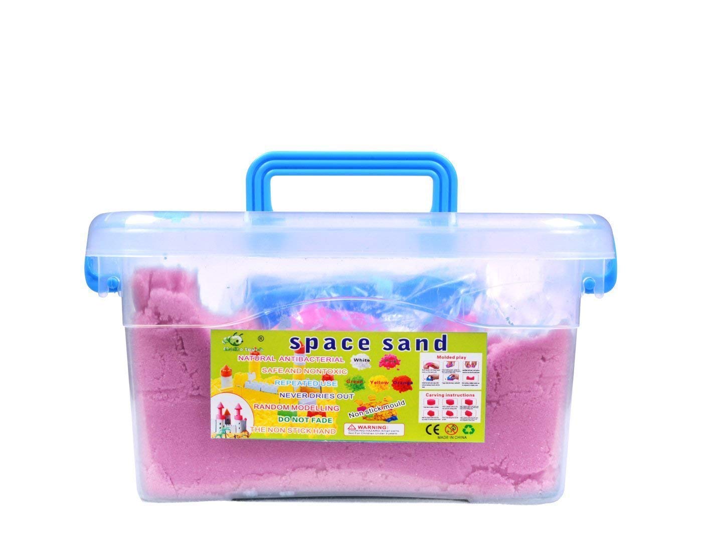 MARMIX Sand Activity Play Set Natural Kinetic Sand Kit for Kids Activity Toys, Craft Art Soft Sand Clay Toys for Kids, Boys & Girls (1 KG Assorted Color),Plastic
