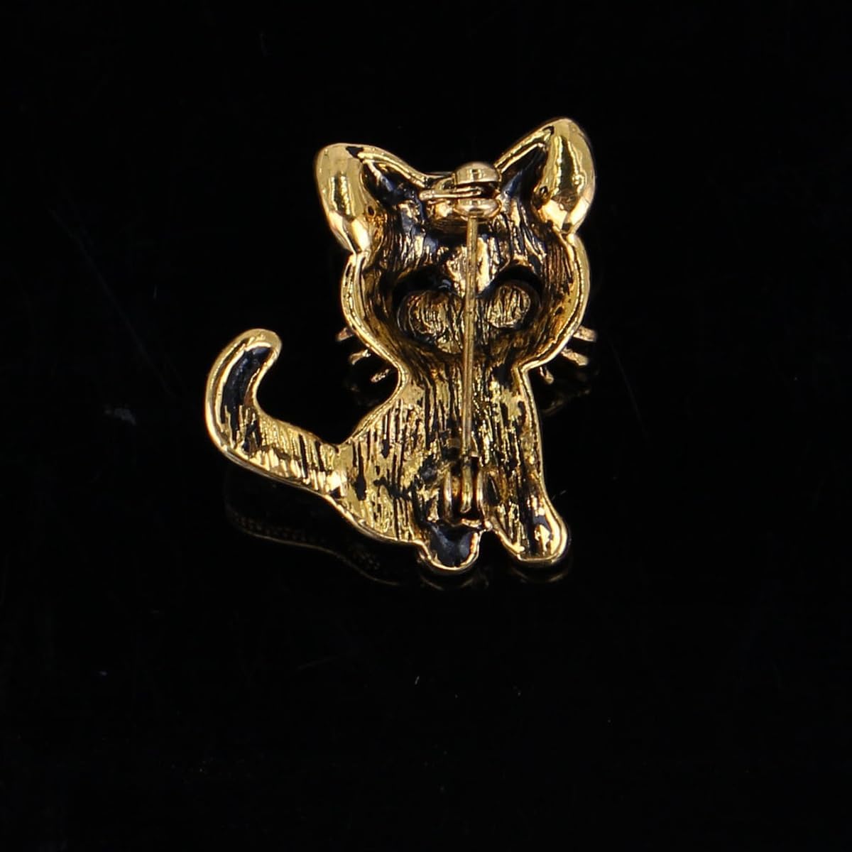 Cute Cat Broochs Pins For Women Vintage Animal Rhinestone Brooch Pin Gold Silver Cat Lapel Dress Suit Jackets Hat Scarf Brooch Pin Cats Decoration Lady Gifts - Image 4
