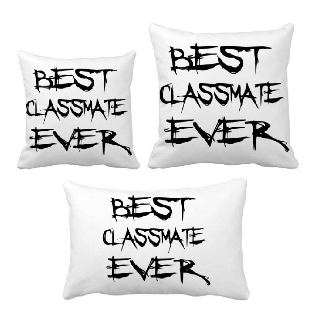 Coussin haut de gamme Best Classmate Ever avec finitions soignées
