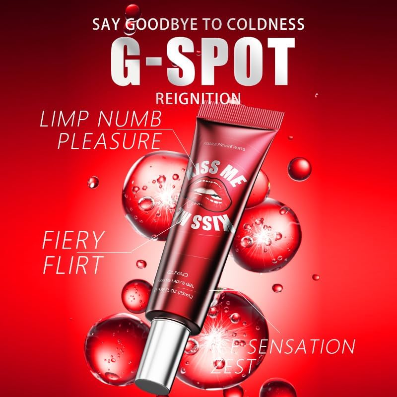 KISS ME Pleasure Female Intense Fast Orgasmic Gel,Women Sex Oils, Enhances Intimate Experiences for Women
