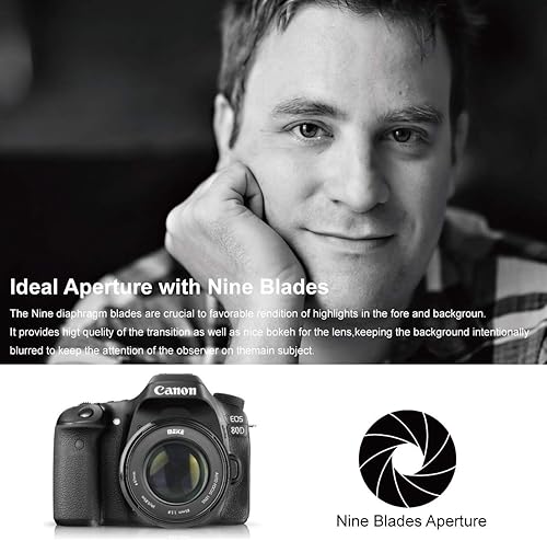 Miniatura 5 de Meike Lente de fotograma completo F18 de gran apertura F18 de 3346in para cámara réflex digital Canon EOS EF Mount compatible con cuerpos APS C como