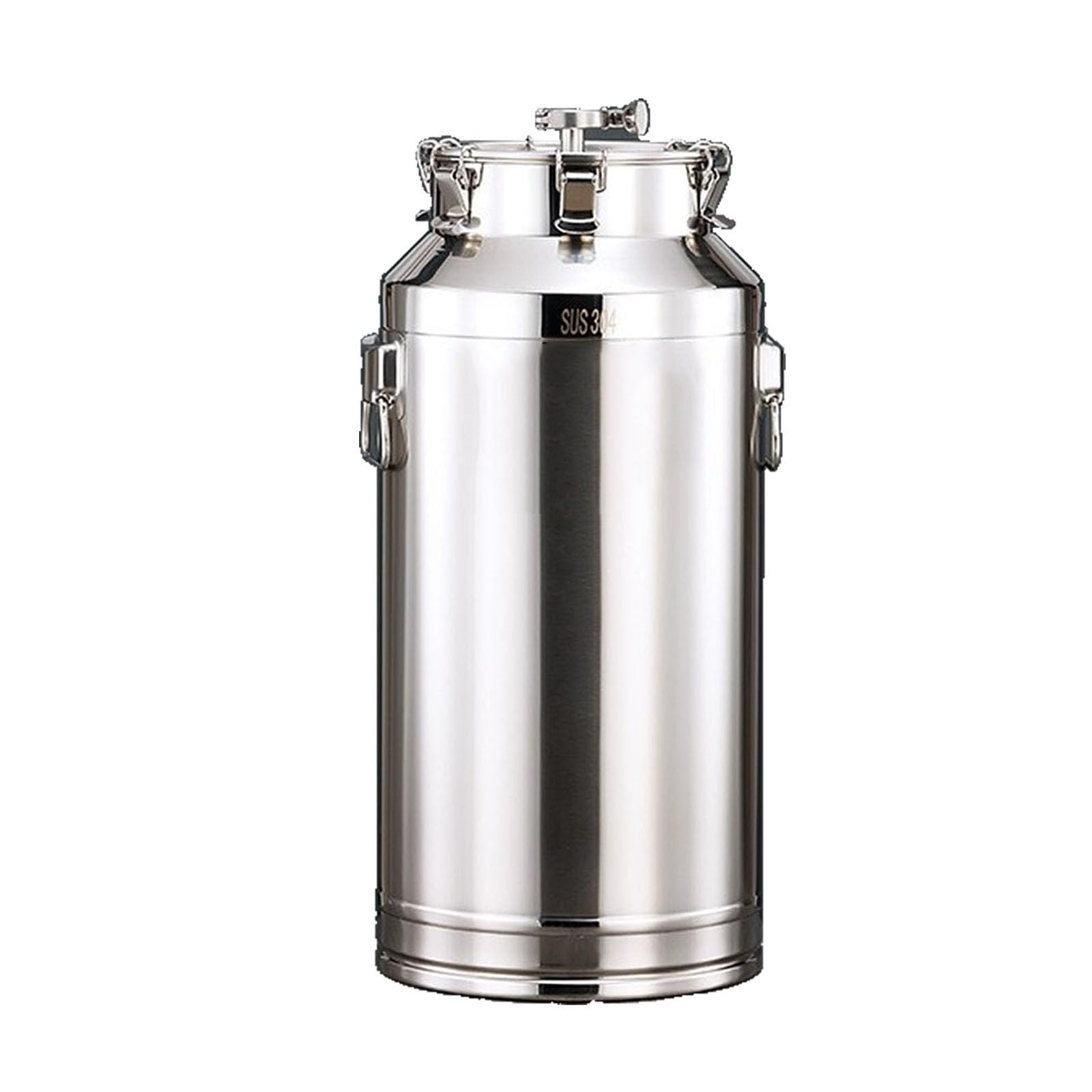 Fermenteur bière et vin inox 58L : baril étanche pour cuve de fermentation maison