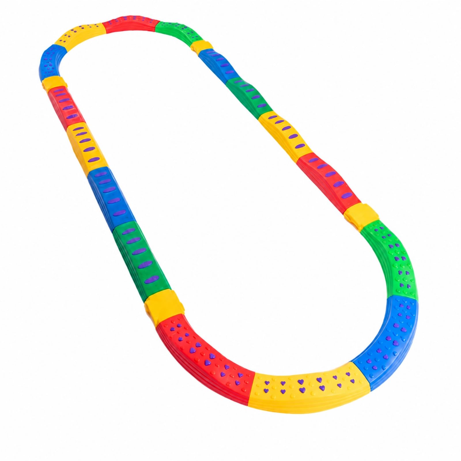 20 Pezzi Percorso di Equilibrio con Blocchi di Supporto Antiscivolo Balance Board Impilabile Blocchi Impilabili per Casa, Scuola Dell'infanzia, Stile A