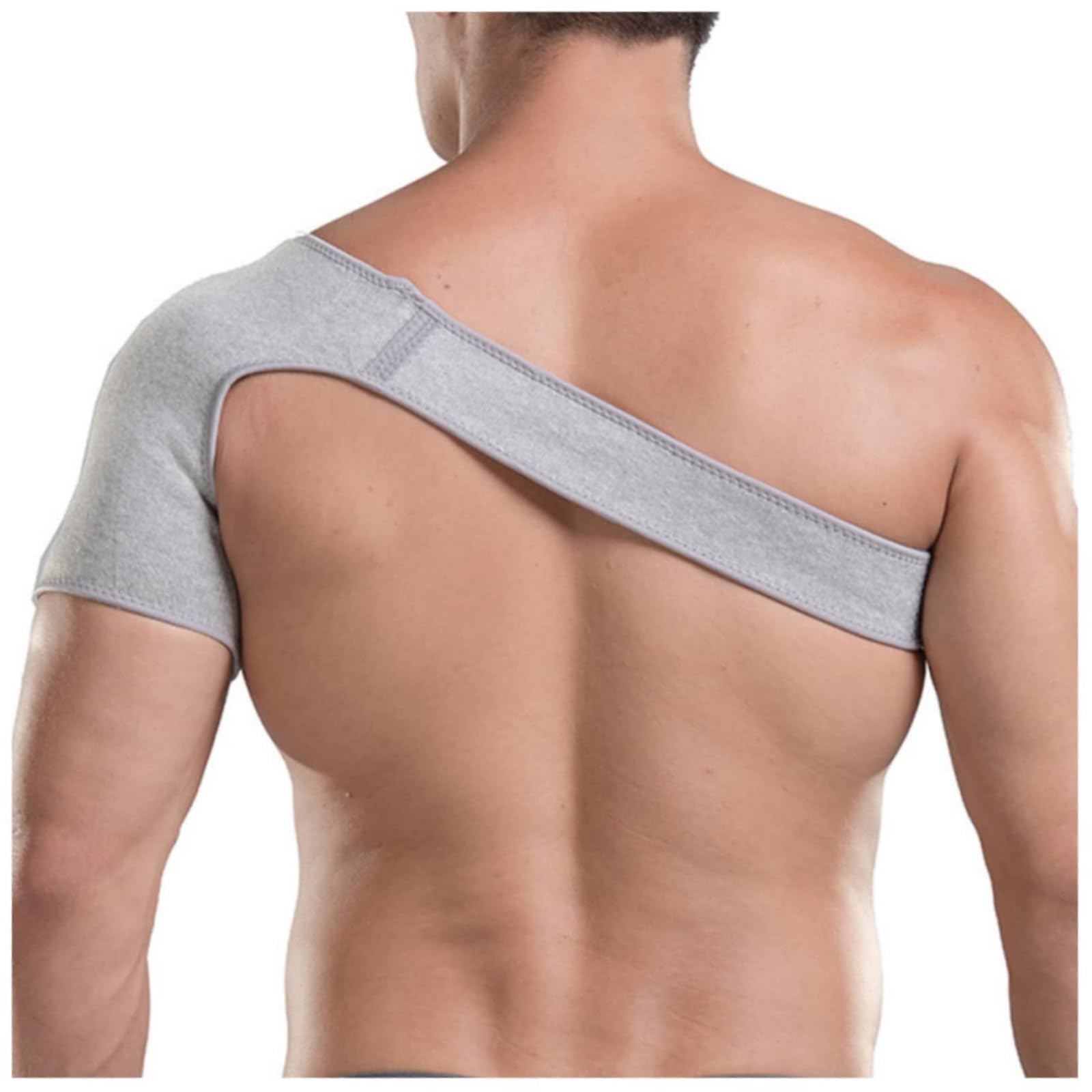 Didiseaon Adjustable Fitness Shoulder Support Brace with Right Left Shoulder Straps for Indoor Sports Pain Relief and Injury