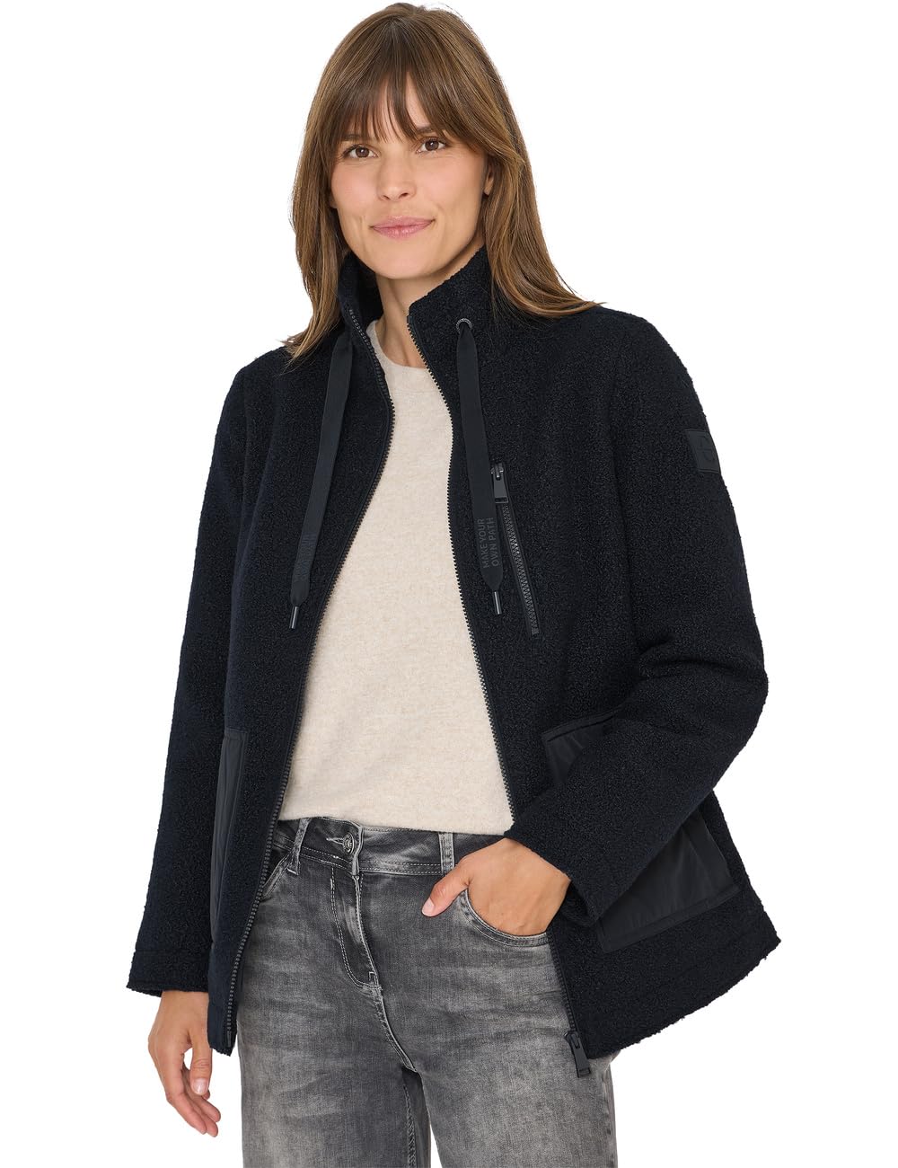 Cecil Damen Kuschelige Jacke mit Details