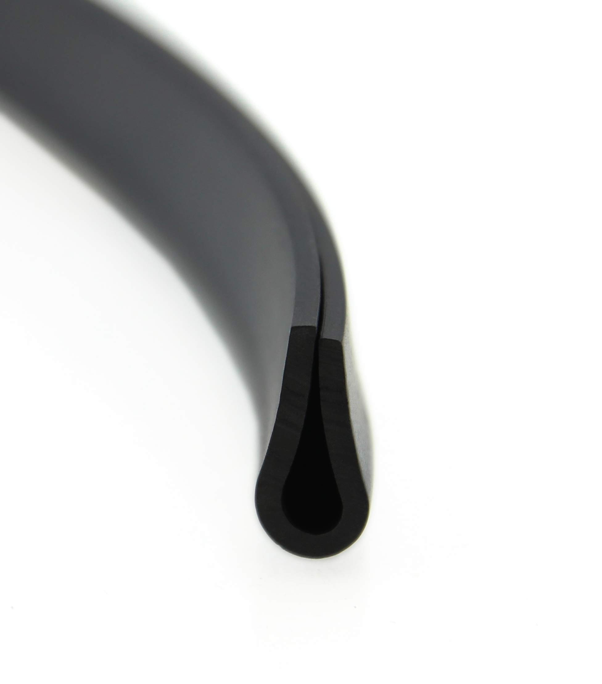 SMI-Fassungsprofil V6 für 6mm aus EPDM Vollgummi Schwarz widerstandsfähiger Kantenschutz für Scheiben, Fenster, Blech U-Profil, U-Gummiprofil, U-Form (10 m)