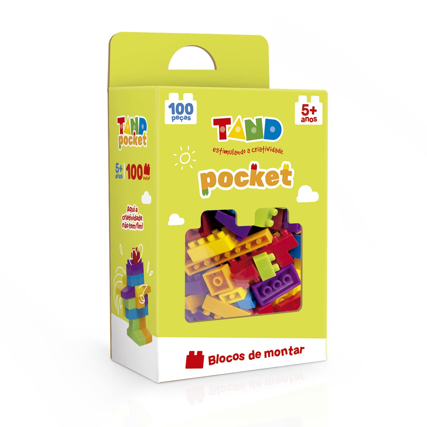 Toyster - Tand Pocket 100 Peças - Blocos de Montar - Estimula