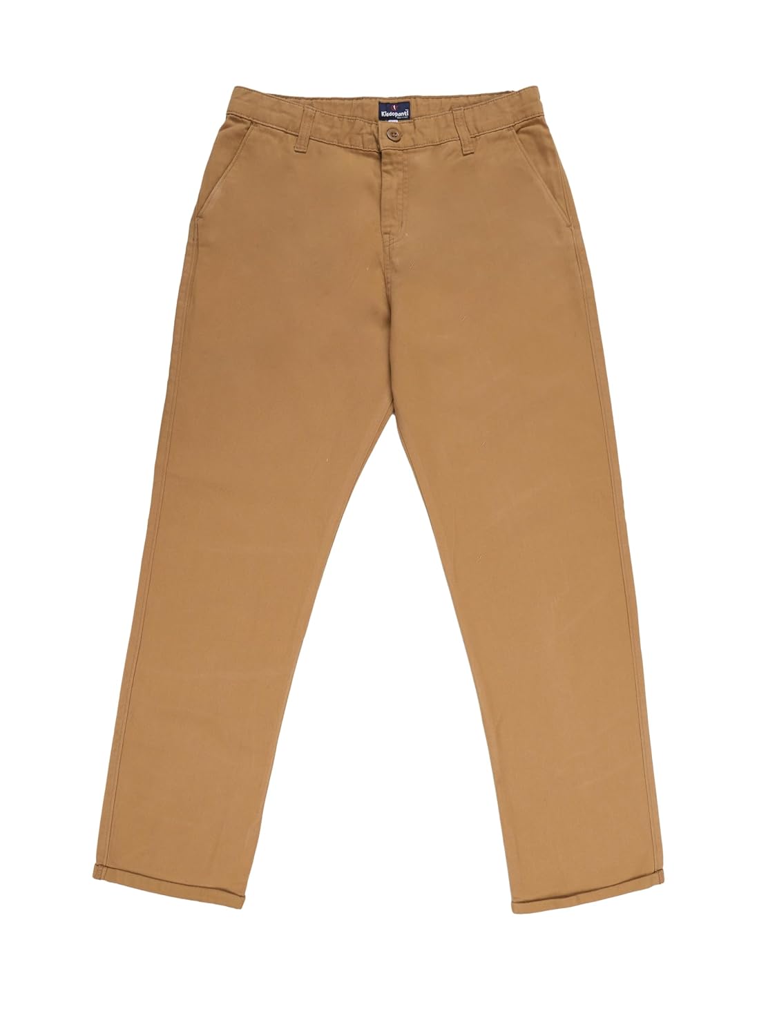 KiddoPanti Boys 100% Cotton Twill Chinos Pant | Comfortable Regular Fit | 2 Side Pocket, 2 Back Pocket | Ankle Length | Ba...