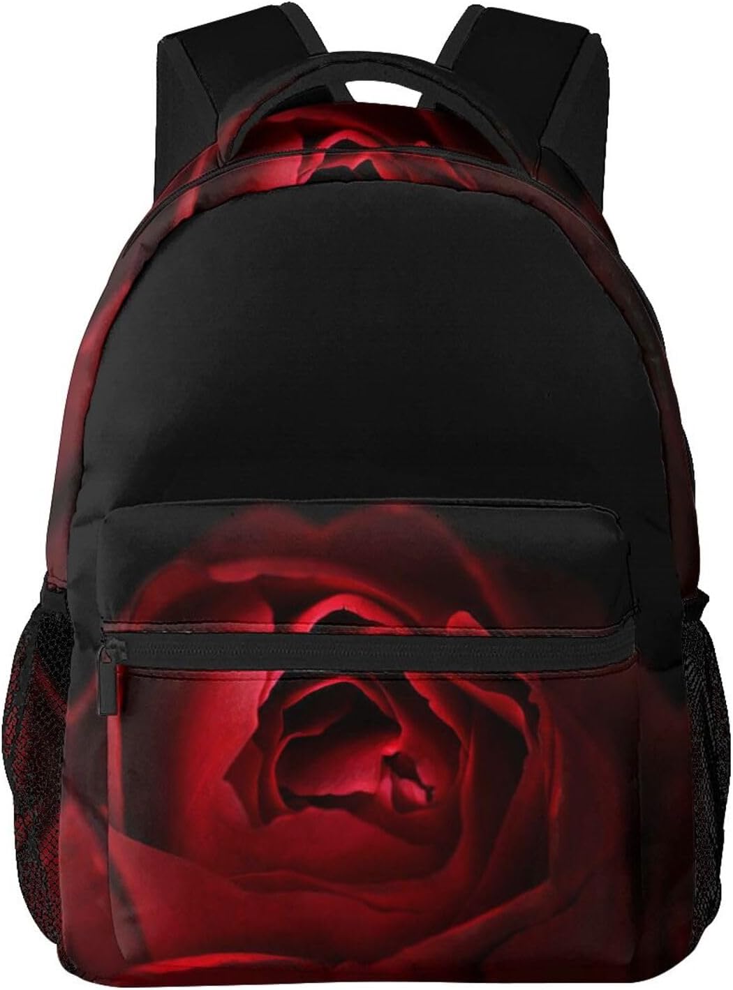 ASYG Rose Backpack Flower Laptop Backpack Cute Tablet Travel Picnic Travel Bag Womens Laptop Bag Rose Flower Bag