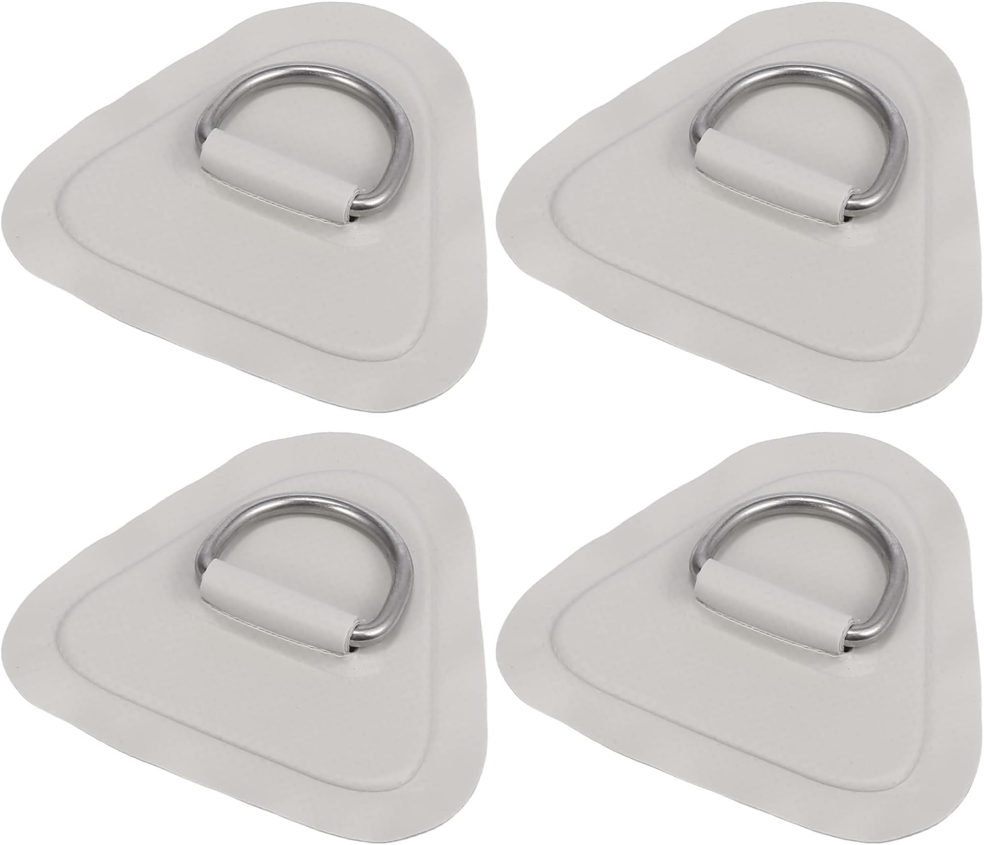 X AUTOHAUX 4pcs D Ring Patch PVC Stainless Steel Triangle Shape for Kayak