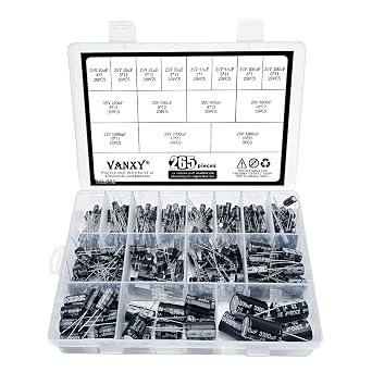 15Values 25V Electrolytic Capacitor 10uF 22uF 33uF 47uF 100uF 220uF 330uF 470uF 680uF 1000uF 2200uF 3300uF in-line Aluminum Capacitors Set265PCS