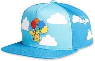 Pokémon Center: Pikachu Balloon Adventure Flat-Bill Hat (One Size-Adult) Multicolor