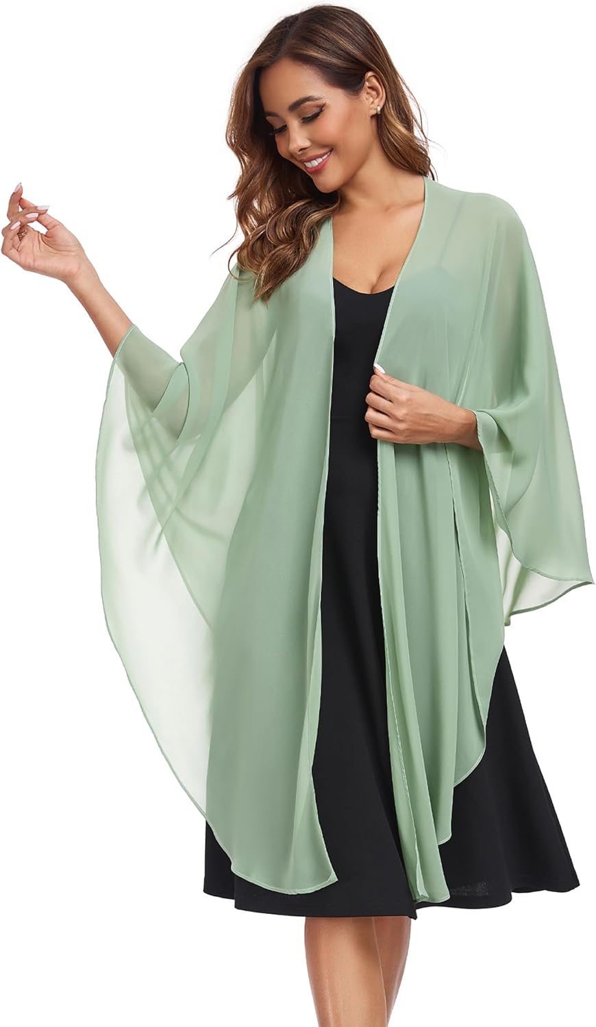 Shawls Wraps for Evening Wedding Party Chiffon Scarf Soft Bridal Wraps Wedding Guest Shawl Coverage