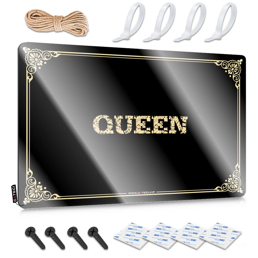 MWFKKADDB Tin Sign Funny Queen Metal Sign Funny Office Signs Man Cave Bar(30X40CM)