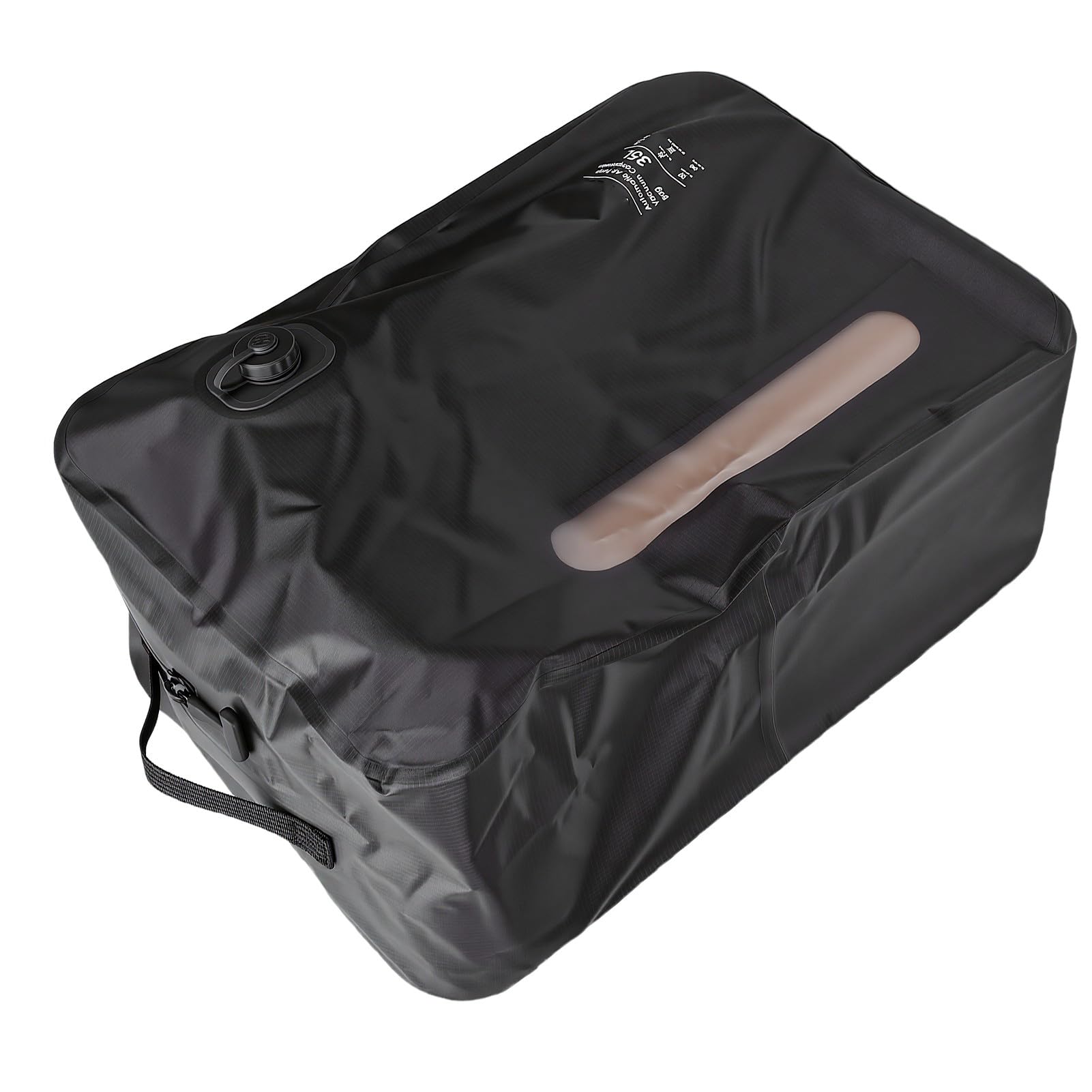 Ejoyous Sacco a Compressione Sottovuoto, Borsa da Viaggio in TPU e Nylon 210D da 35 Litri con Valvola Unidirezionale, Cerniera IP67, Organizer per Bagagli Riutilizzabile per Viaggi, Campeggio, (GREY)