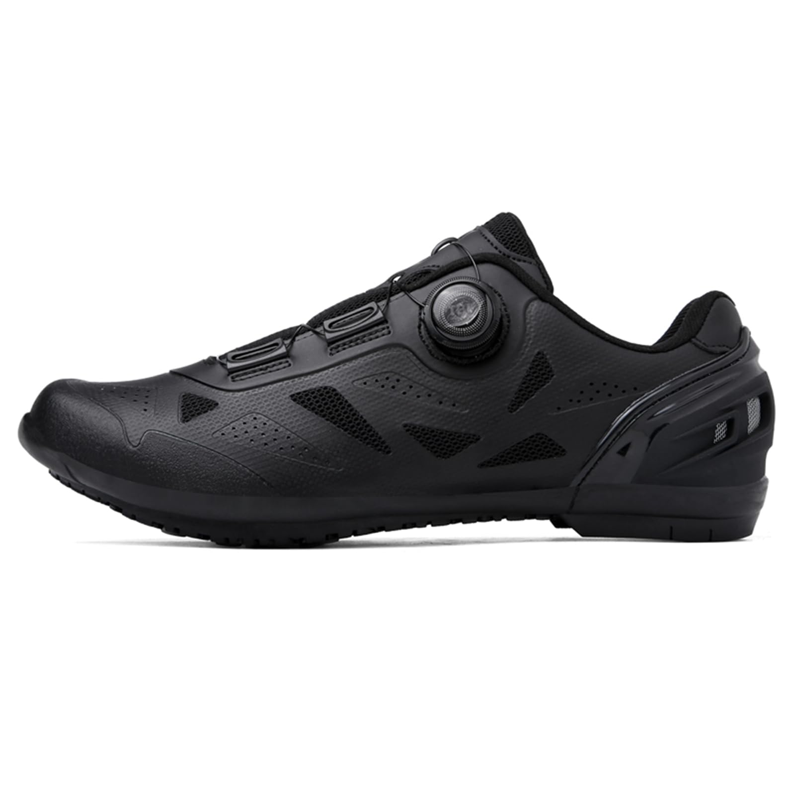 Herren-Radschuhe mit Flacher Gummisohle Straßen- und Mountainbike-Schuhe mit Schnellwechselknopf MTB-Radtrainer