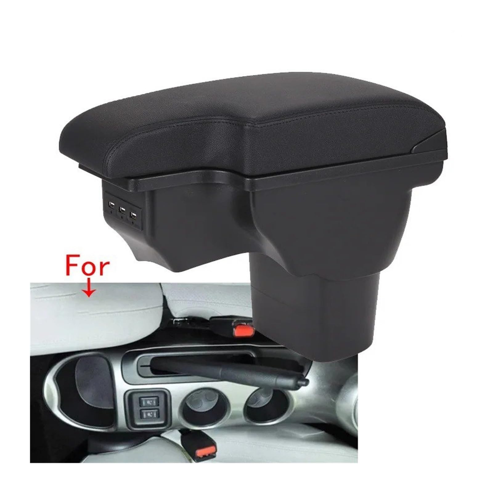 per per ESQ 2010-2019 Box Bracciolo Portaoggetti Interno Auto