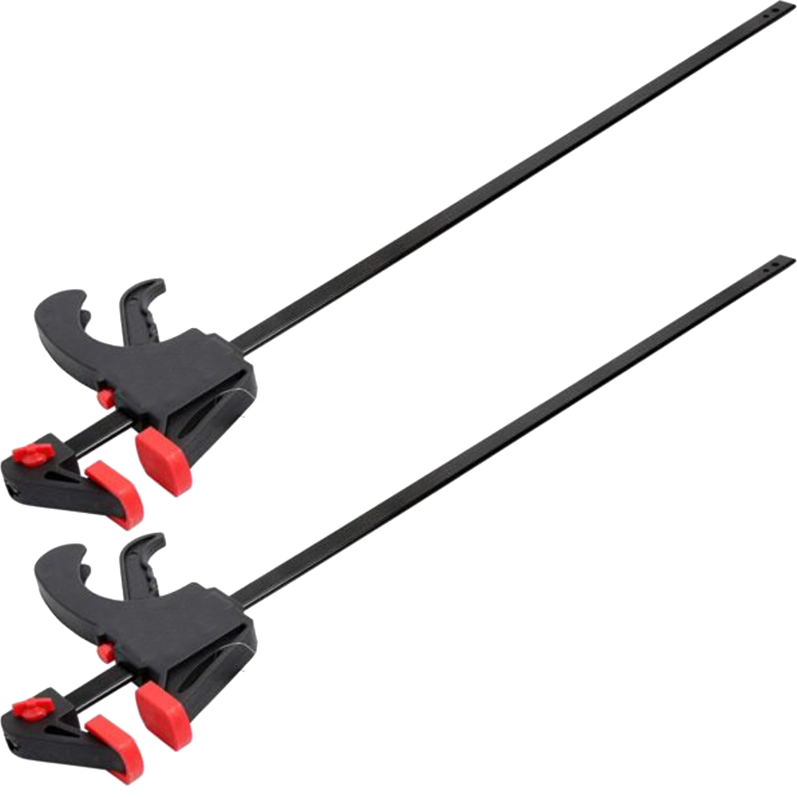 2pc 24" Bar Clamps for Woodwork Workbench Quick Grip Wood Quick Release Clamp Set Large Long 600mm Clamps One Handed Woodworking