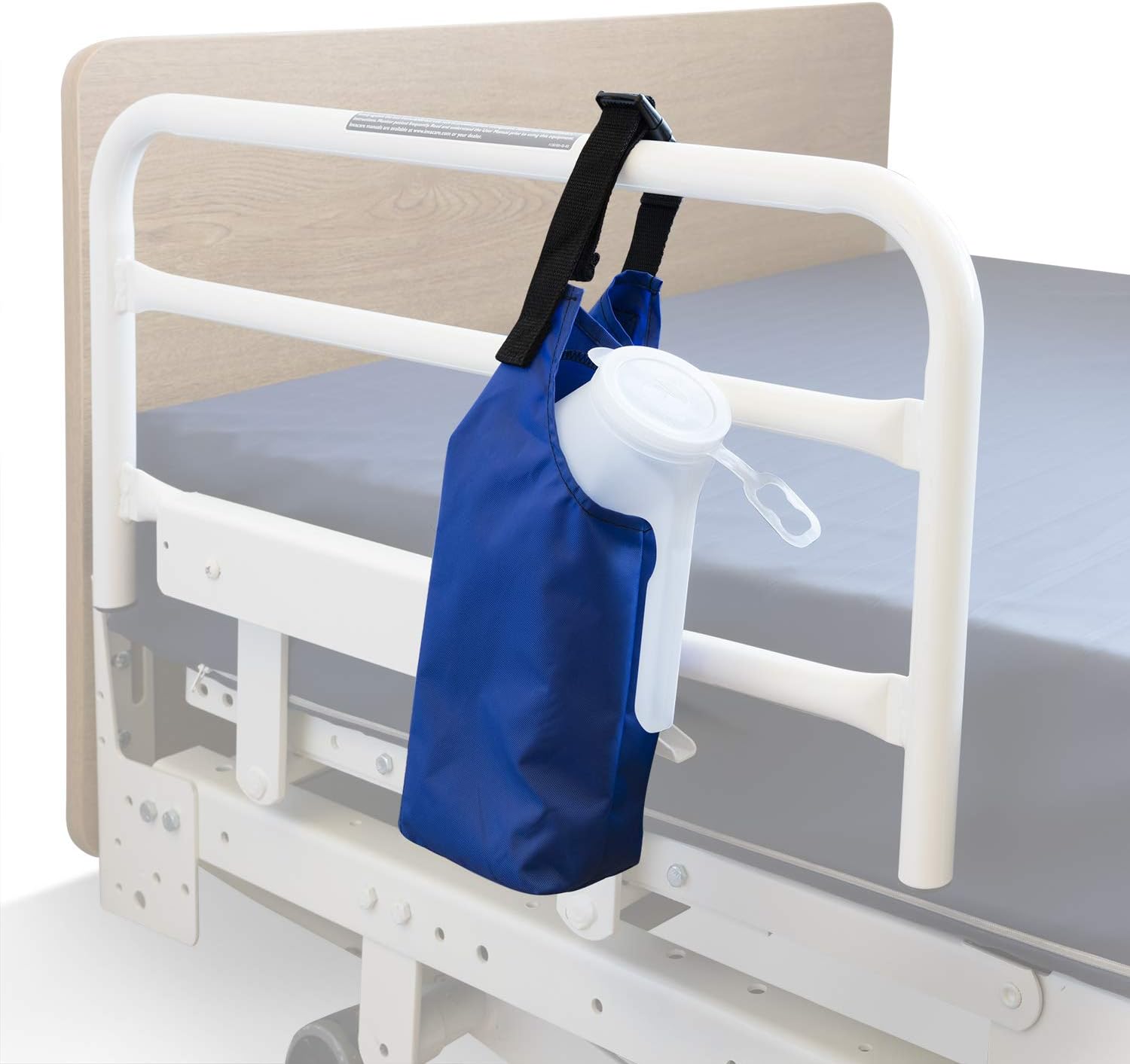 NYOrtho Urine Bottle Holder for Men - Nylon Pouch Urine Bottle Carrier with Adjustable Webbing with Gripper for Hospital Bed or Wheelchair (Urine Bottle not Included)