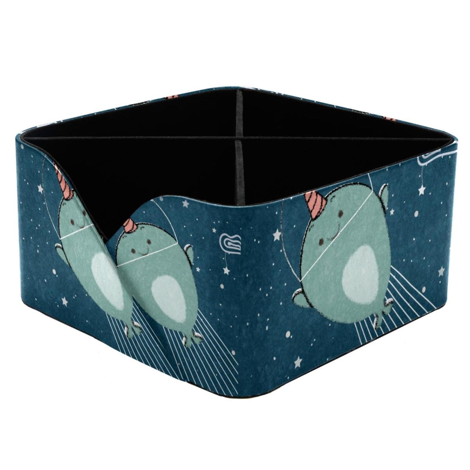 Boîte de rangement baleine à compartiments modulables pour petits objets