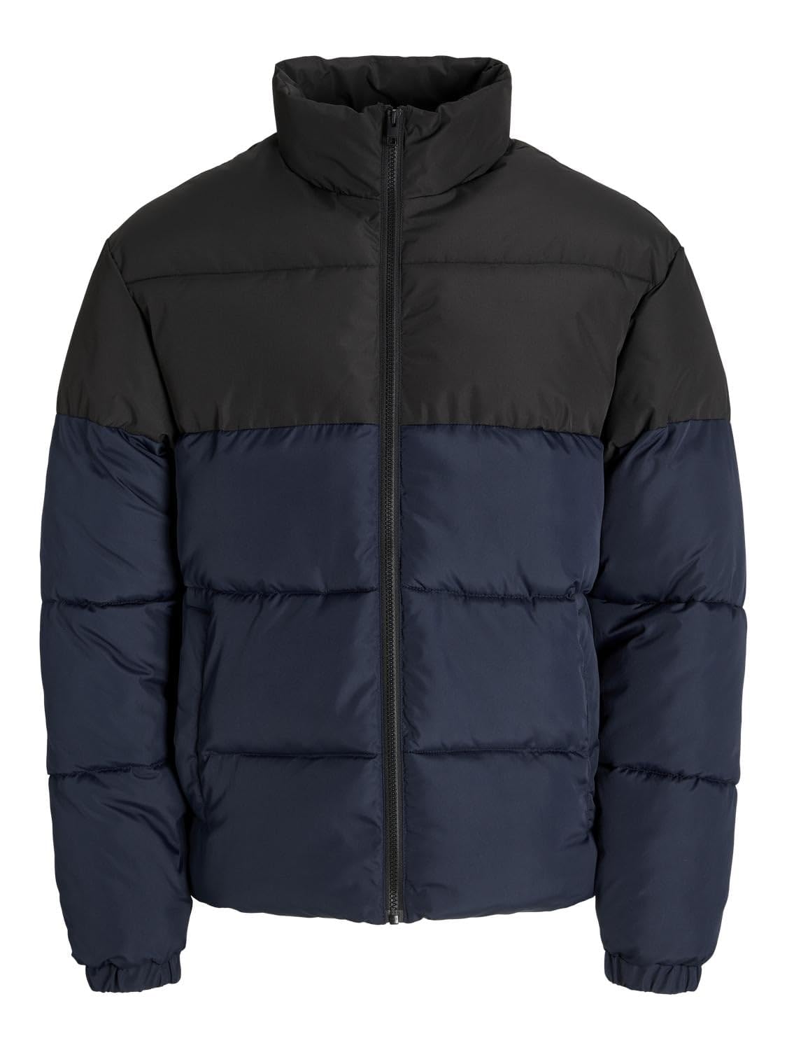 JACK & JONES Men's Jjmaze Puffer Jacket-Sky Captain - BLACK BLOCKING-M