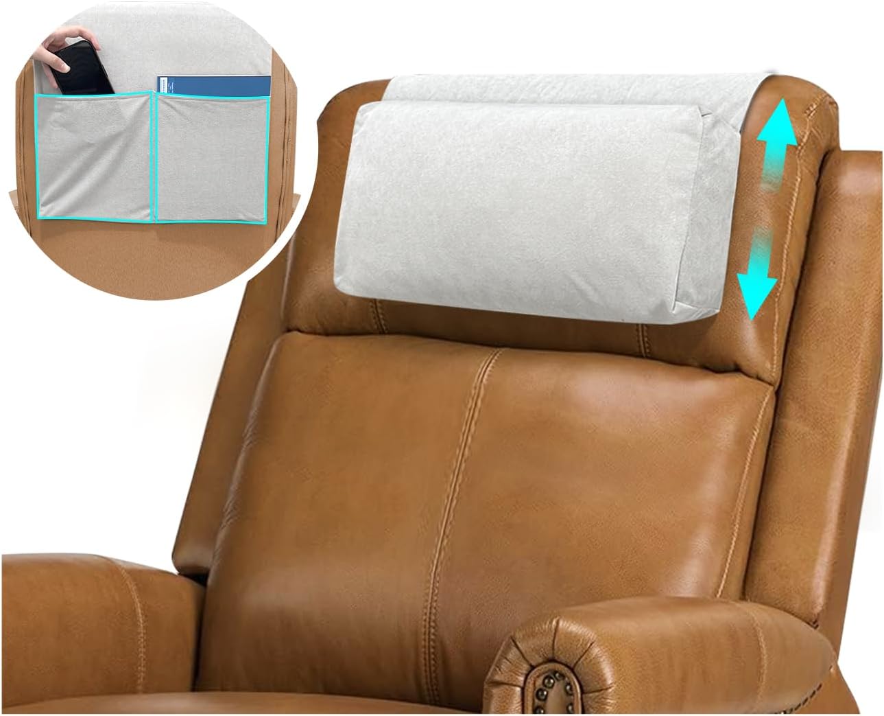 KAAMOS Recliner Pillows for Headrest Recliner Head Pillow Couch Sofa