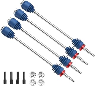 4Pcs ShareGoo Steel Drive Shaft CVD Dogbone Driveshafts 5451R Compatible with Traxxas 1/10 T-Maxx E-Maxx Revo RC Car Upgrades Parts