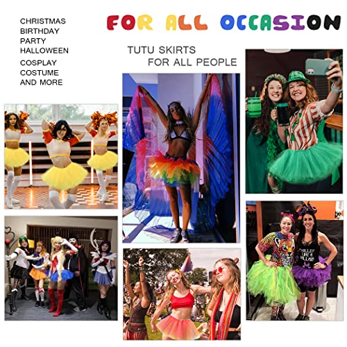 Dmaiy Women Tutu Skirt Classic Elastic Tulle Dance Skirts Layered Ballet Skirt Fluffy Adult Tutus For Christmas Costume Party (Black) #TOP5