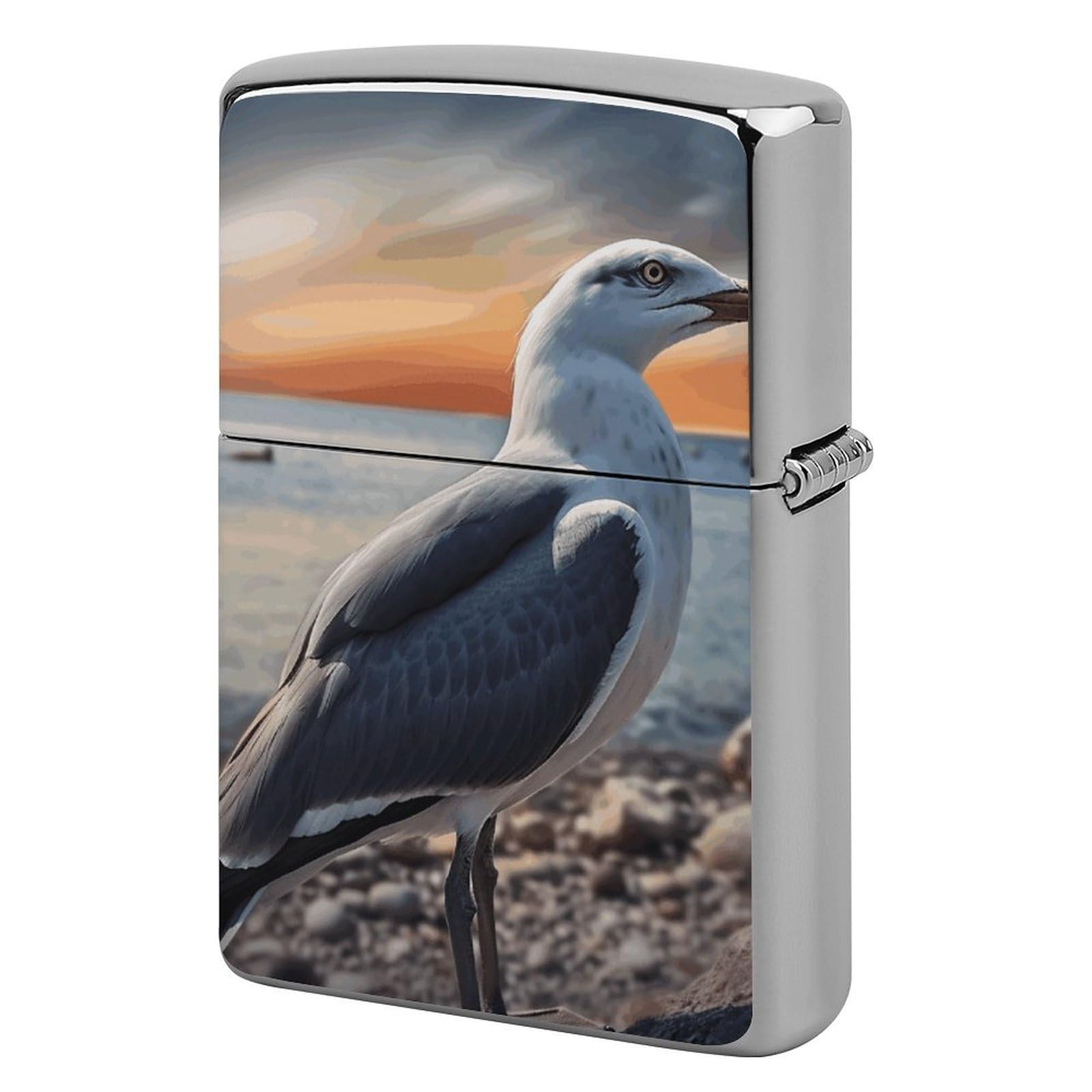 The Bird Lighter Cover for Men, Personalized Lighter Case for Birthday Gift, Flip-Top Lighters Protective Cover, Portable Lighters Shell for Outdoor, Travel