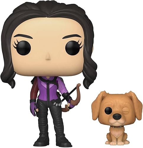 Miniatura 6 de POP Marvel: Hawkeye - Figura de vinilo de Kate Bishop con Lucky The Pizza Dog Funko (paquete con funda protectora de caja compatible)