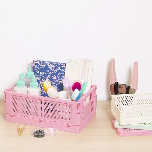 Miniatura 4 de Craftelier - Caja para organización y almacenamiento de álbumes de recortes y otros materiales de artesanía  Diseño plegable y apilable  Tamaño