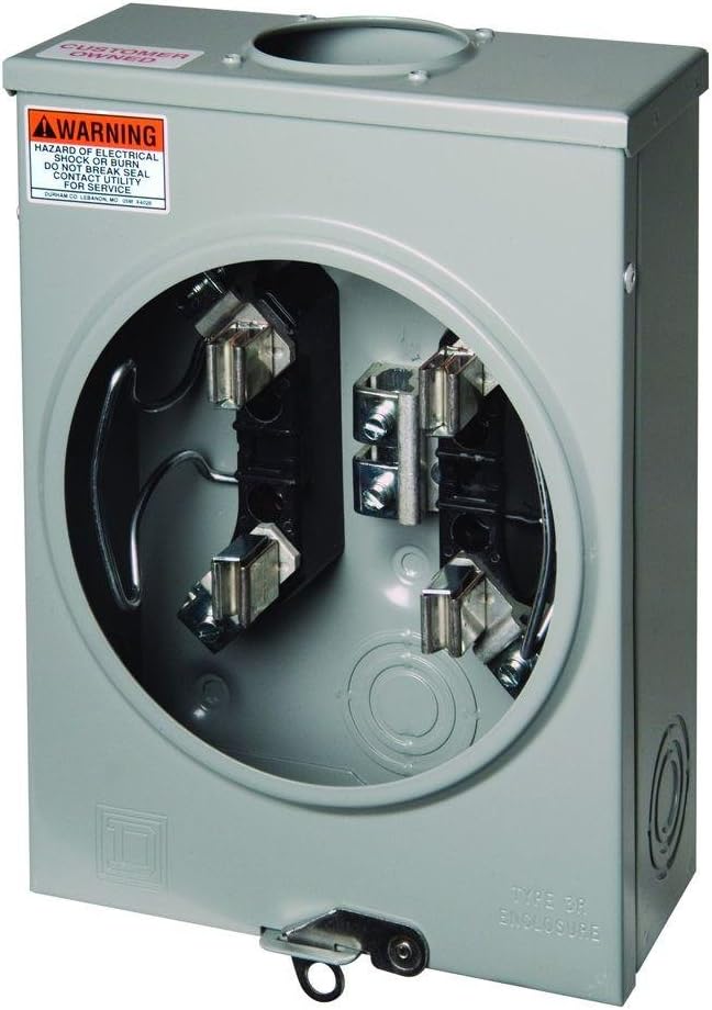 SCHNEIDER ELECTRIC URS101BCPL Meter Socket Ring less Overhead/Underground 100-Amp Meter Socket Ring less Oh/Ug 100A
