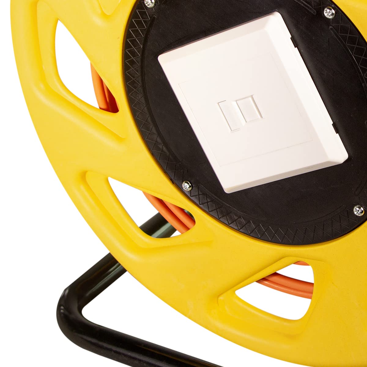 LogiLink cq3060s Enrouleur de câble réseau avec Prises 6 A STP RJ45 Keystone 60m