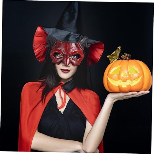 Miniatura 6 de KOMBIUDA 2 máscaras de diablo máscaras de diablo, máscara de ojo de diablo, máscara de demonio, máscara de media cara, máscara de graduación,