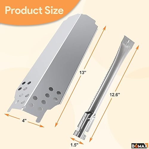 Miniatura 10 de BQAMX - Piezas de repuesto para parrilla Charbroil Classic 280 de 2 quemadores 463672717 463672817, G320-0200-W1 G215-0203-W1 Piezas de parrilla de