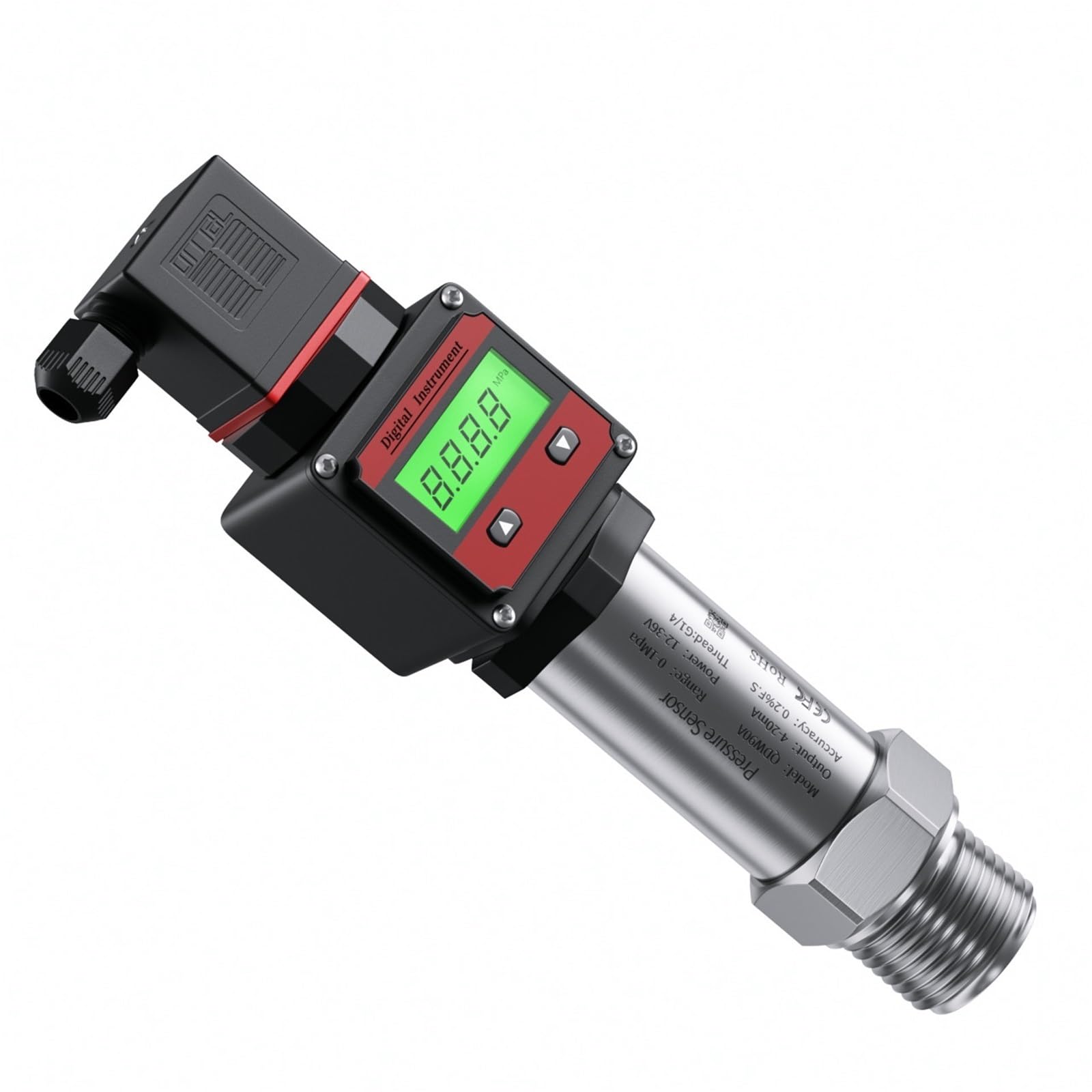 Transmisor de presión Digital 1-5V salida M20 * 1,5 Sensor transductor 0-60Mpa transmisor Uds(0-3Mpa)