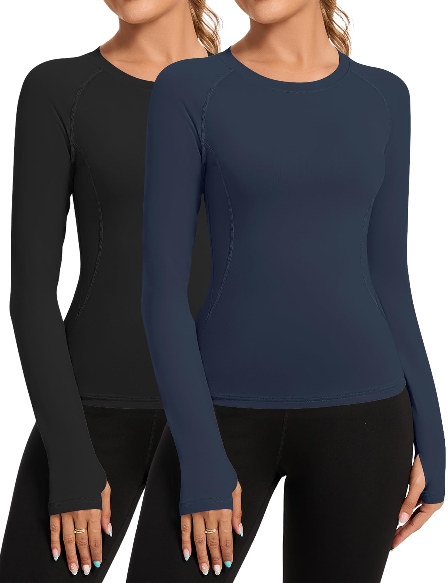 Rapbin T Shirt Damen Sport Top Gym Oberteil Yoga Rundhals Leicht Atmungsaktiv Sportshirt Workout Running Funktionsshirt Sommer Fitness Laufshirt