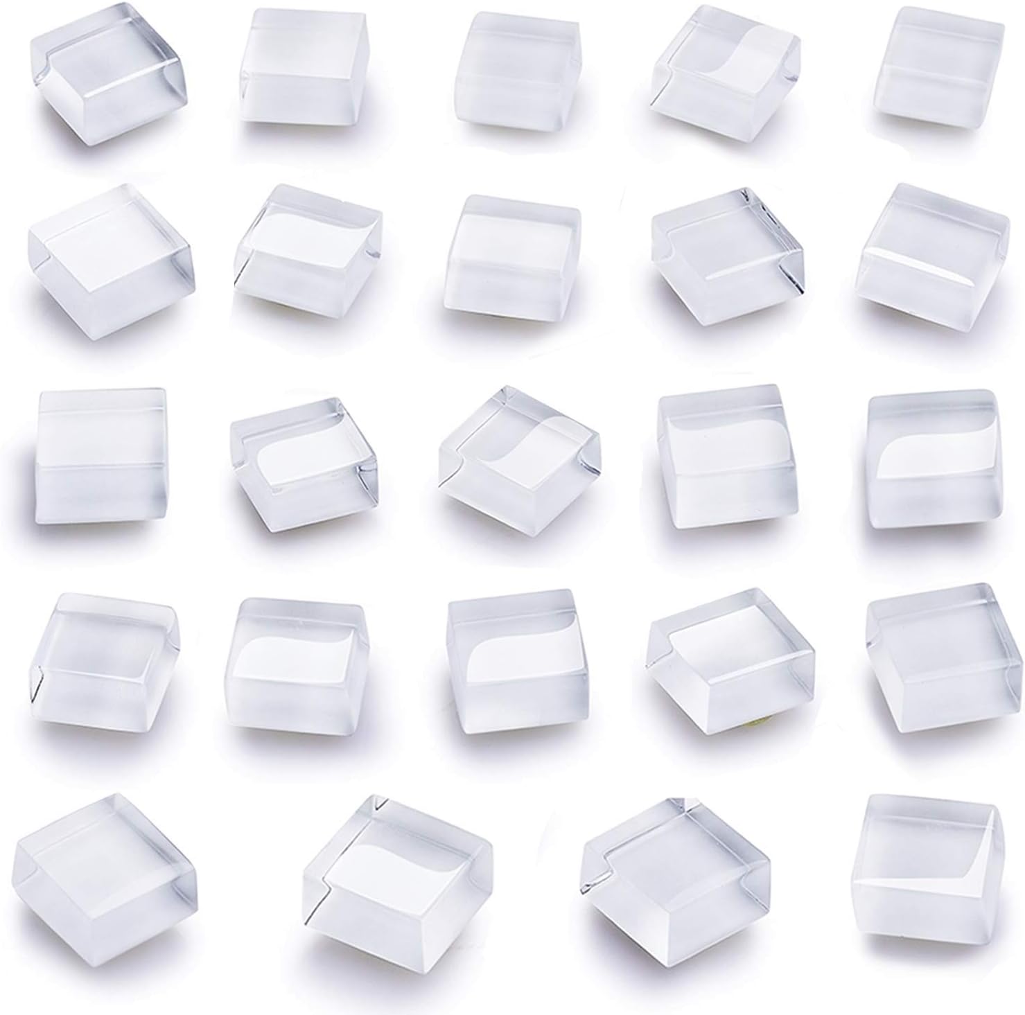 Mymazn Square Cute Fridge Magnets Kitchen Magnets Decorative Office Magnets Fun Glass Magnets Whiteboard for Dry Erase Board (24 Pack)