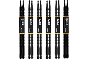 Swingy Beats: 6-Pair 5A Carbon Fiber Drumsticks for Rhythm Mastery