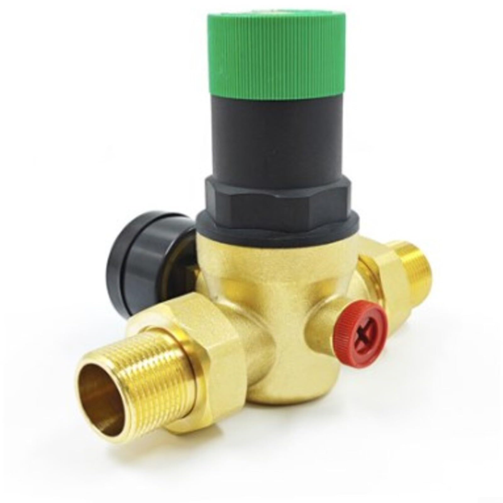 Valvola di riduzione della pressione regolabile in ottone, filettatura G, pressione dell'acqua per stabilizzatore per sistemi idraulici domestici, gamma 1-6 kg (1/2)