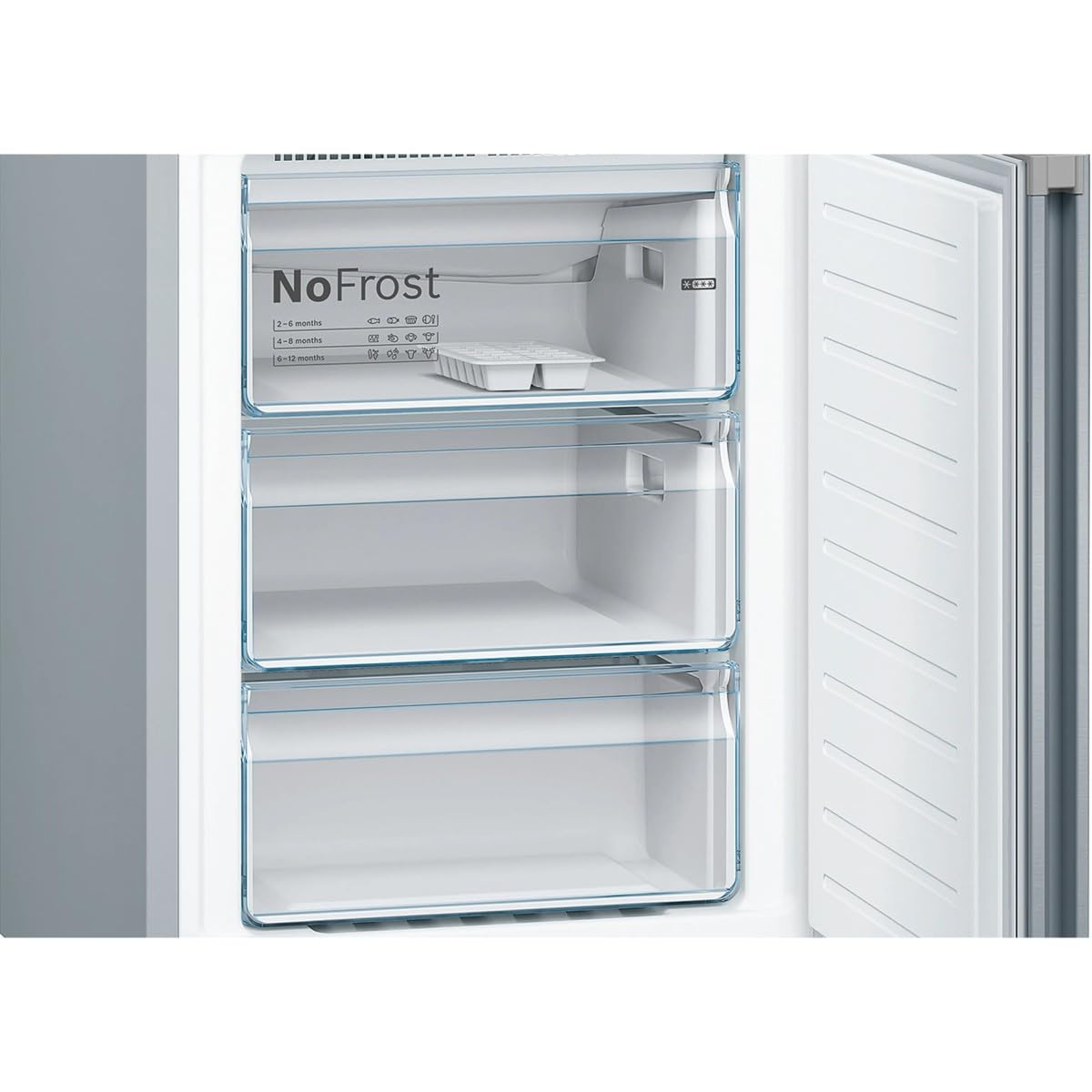 Bosch, Kühlschrank Kombi, Serie 4, 60 cm, Total NoFrost, Inox, KGN39VIEB