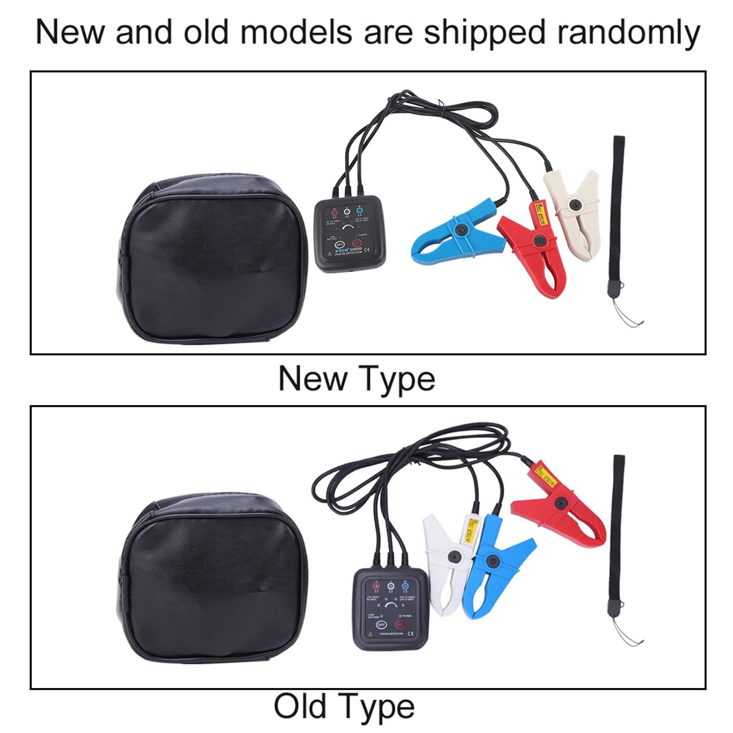 Non-Contact Three Phase Sequence Detector with Magnetic Base, AC 70-1000V, 1000D