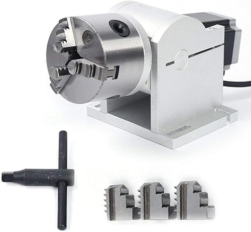 Miniatura 8 de Eje giratorio de 3.150in, eje de fijación giratoria universal CNC fresadora de fijación fijación, máquina de soldadura, herramientas de grabado