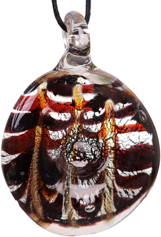 Indian Shelf 6 Pack Glass Pendent | Glass pendant for Jewellery Making | Lampwork Glass Pendant | Pendant for Necklace | Glass pendant | Round Glass pendant | Multicolor Lampwork Glass Pendant