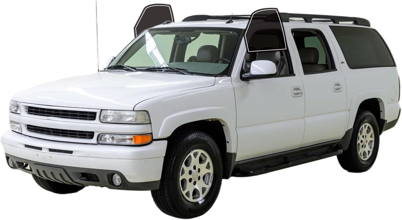 Precut Window Tint Film for Chevy Suburban 2000-2006 Front Row Window 20% VLT 2Ply Anti-Shatter, UV Block, Privacy Protection, Easy Install, No Trimming Needed,Heat & Glare Reduction