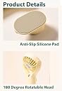 DRIFTX Portable Hand Fan Rechargeable Table USB Fan | With Mist Spray Humidifier for Hot Summer | Ideal for Home, Office, Kitchen & Travel Use (Beige White, 1000mAh) gallery image