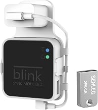 256GB Blink USB Flash Drive and Blink Sync Module 2 Mount, No-Drilling Easy Move Mount Bracket for Blink Outdoor Indoor Security System, with Short Cable (Blink Sync Module 2 is NOT Included)
